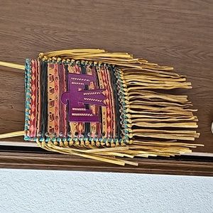 Kurtmen Thunderbird Leather Fringe Crossbody